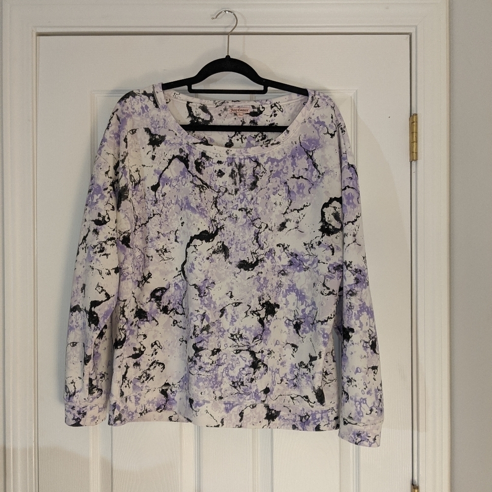 Juicy Couture watercolor Pullover size large